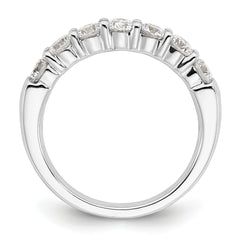 14K White Gold Lab Grown Diamond 7-Stone Band