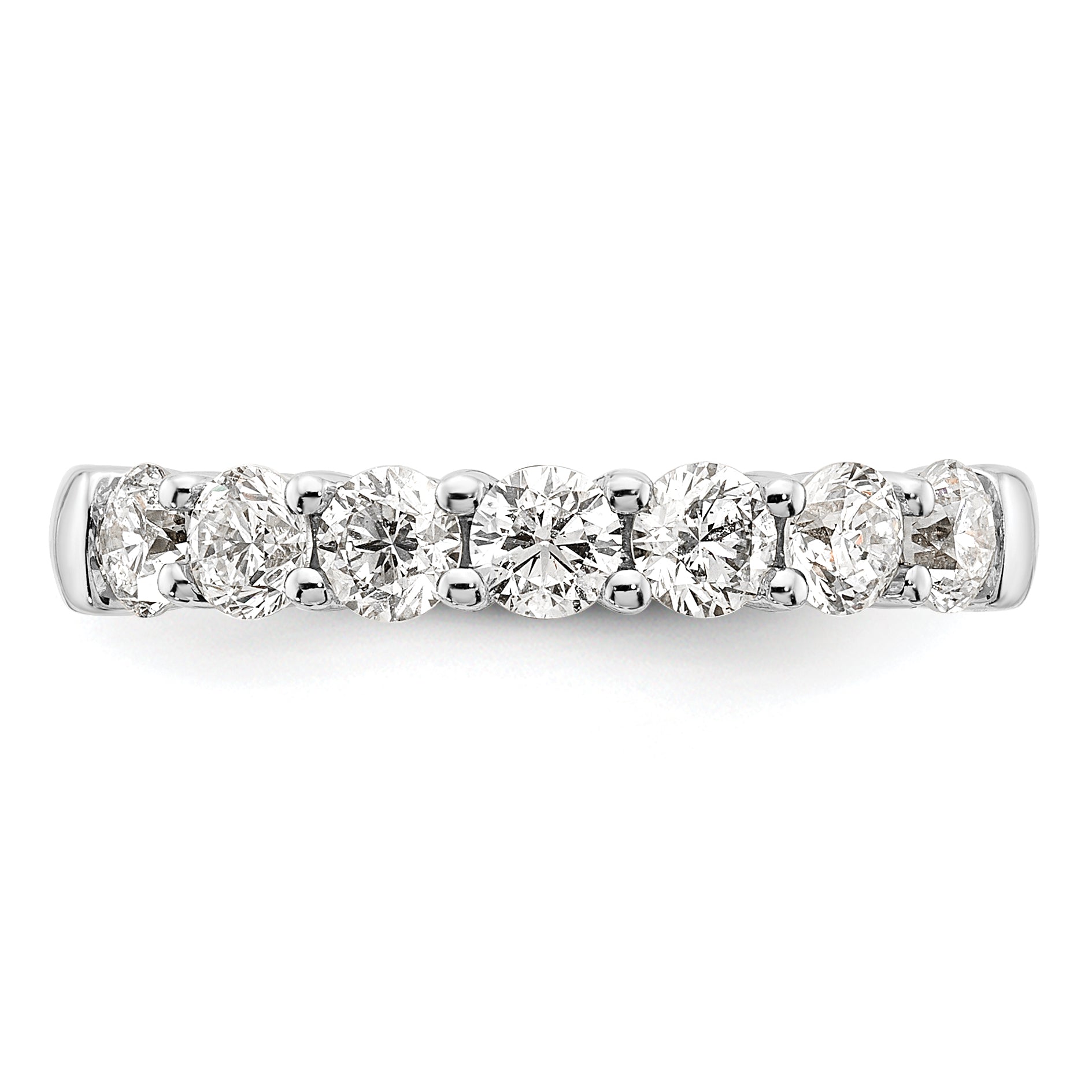 14K White Gold Lab Grown Diamond 7-Stone Band