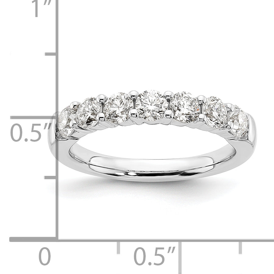 14K White Gold Lab Grown Diamond 7-Stone Band