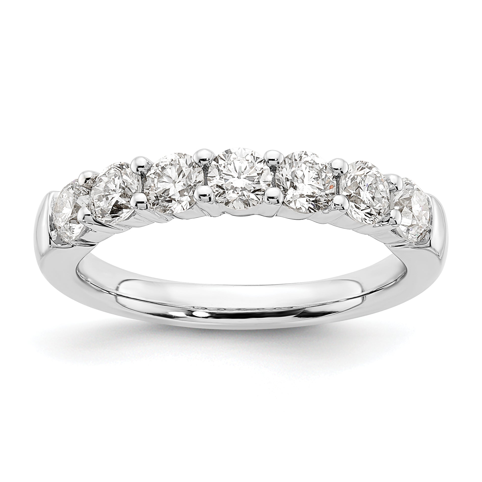 14K White Gold Lab Grown Diamond 7-Stone Band