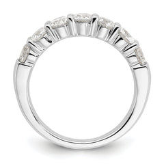 14K White Gold Lab Grown Diamond 7-Stone Band