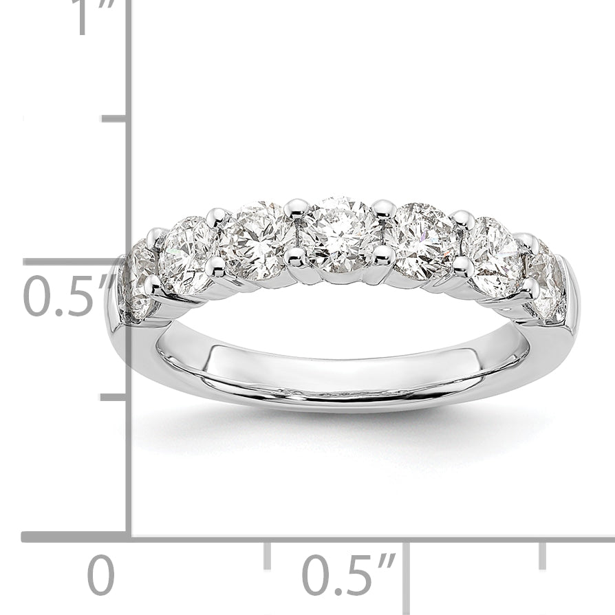 14K White Gold Lab Grown Diamond 7-Stone Band