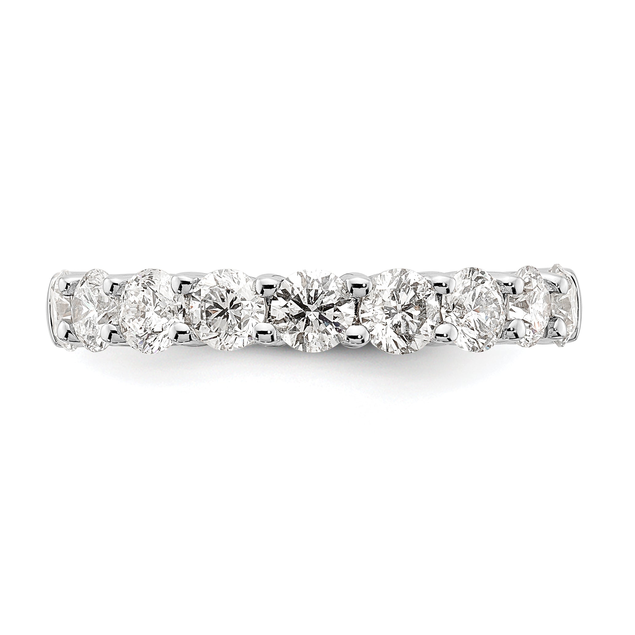 14K White Gold Lab Grown Diamond 9-Stone Band