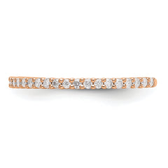 14K Rose Gold Lab Grown Diamond Band