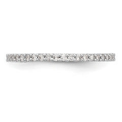 14K White Gold 1/3 carat Complete Diamond Wedding Band