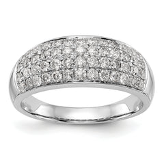 14K White Gold Micro Pave 1.75 carat Complete Diamond Band