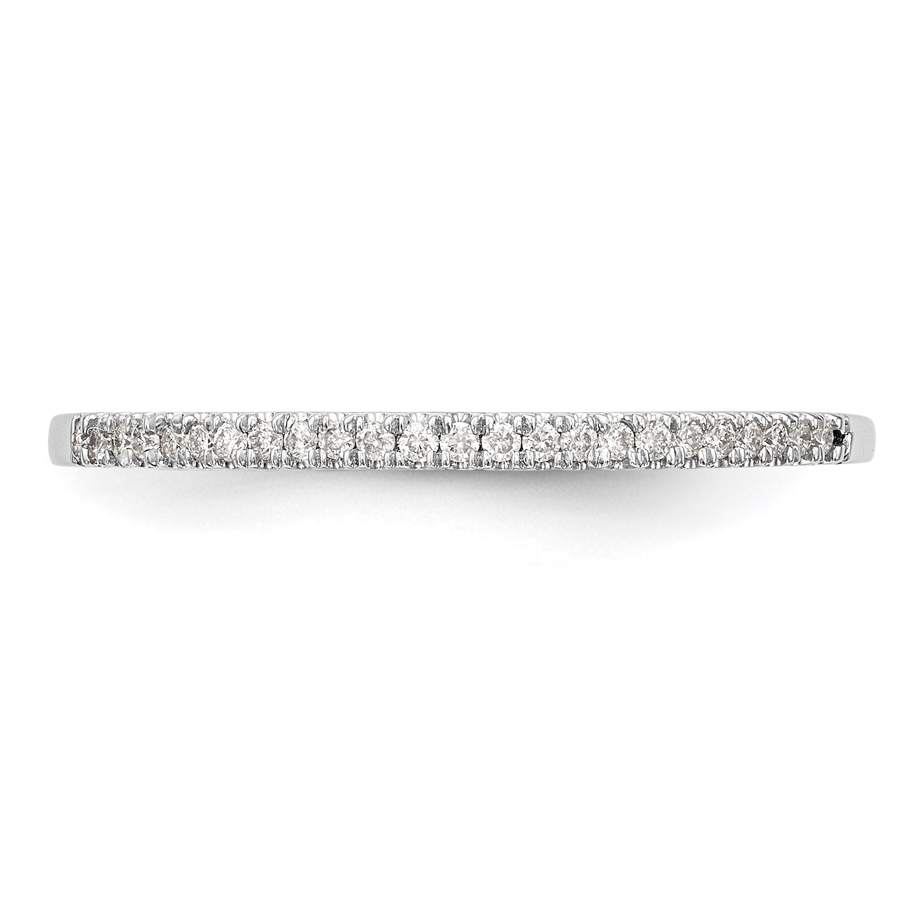 14K White Gold Diamond Band