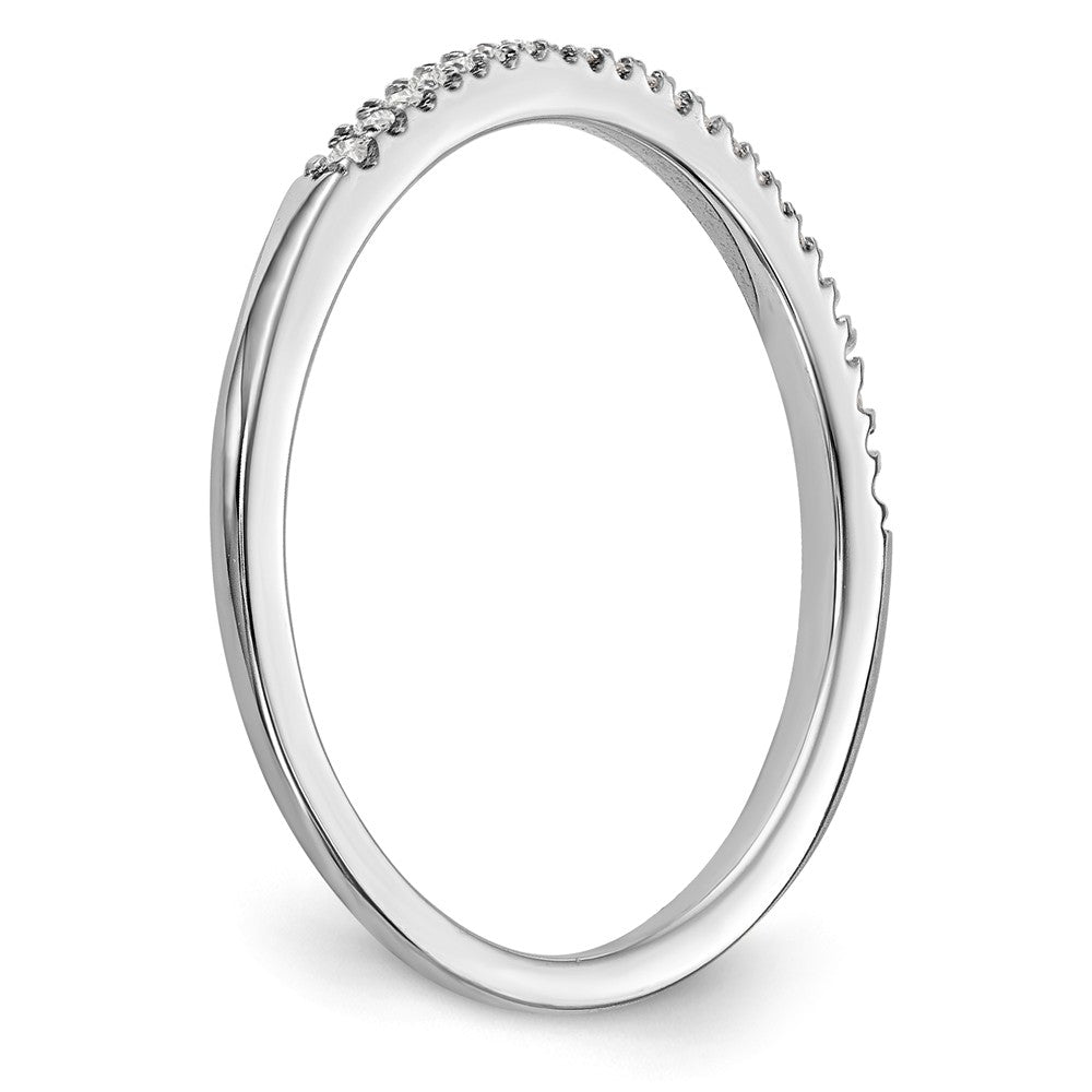 14K White Gold Diamond Band