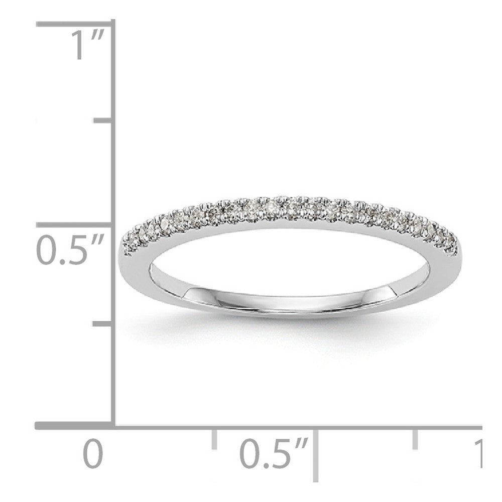 14K White Gold Diamond Band