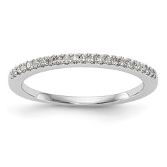 14K White Gold Diamond Band