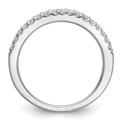 14K White Gold Diamond Band