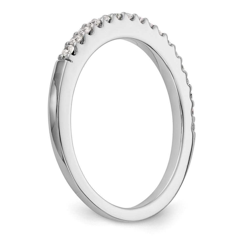 14K White Gold Diamond Band