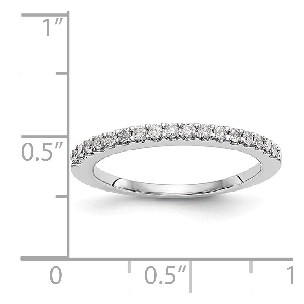 14K White Gold Diamond Band