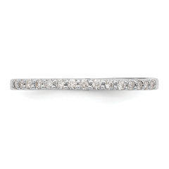 14K White Gold 1/8 carat Diamond Complete Wedding Band