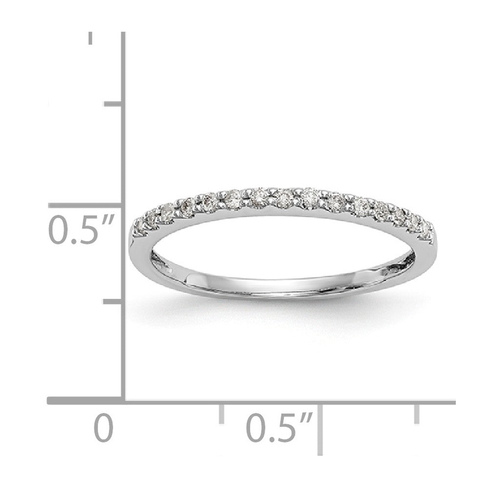 14K White Gold Diamond Band