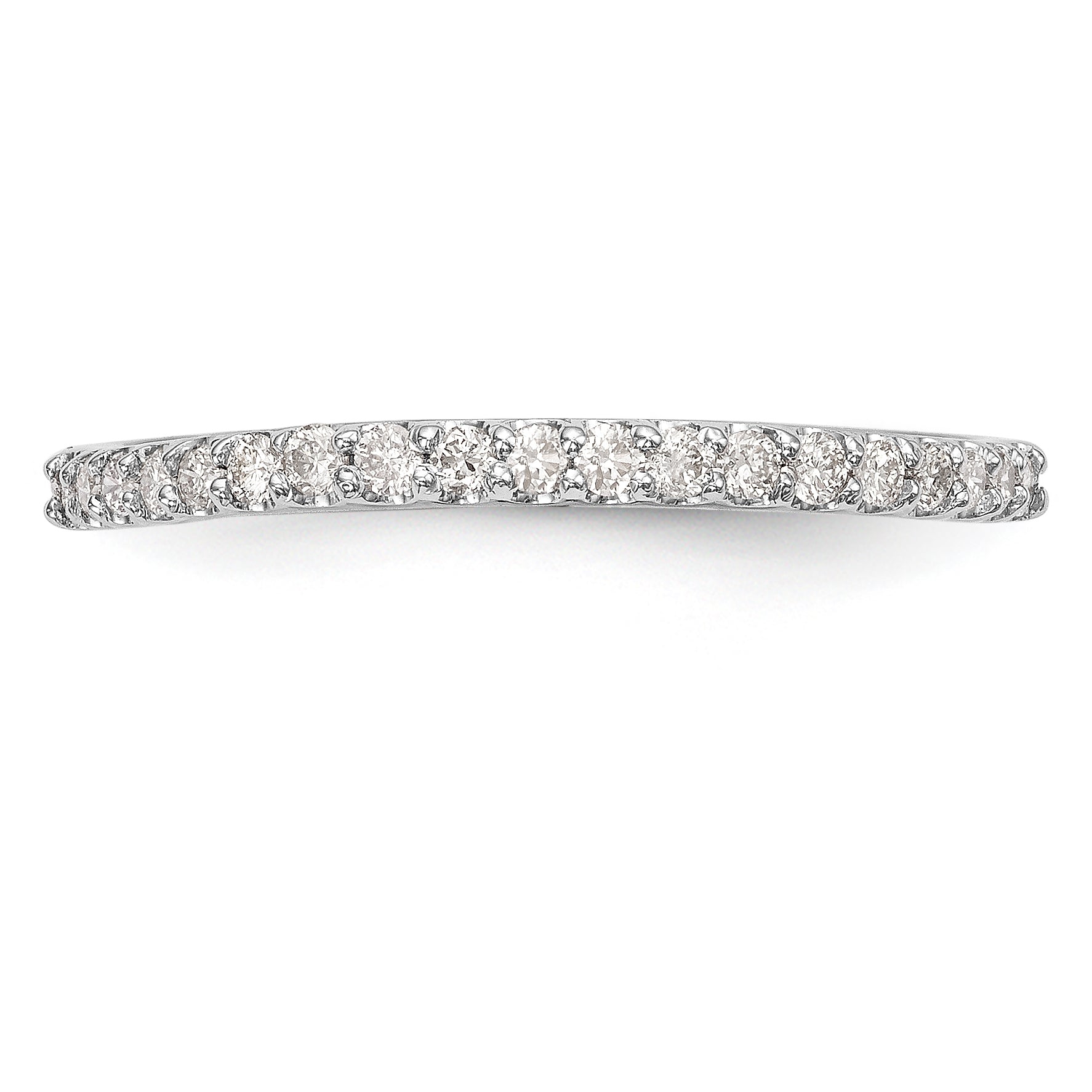 14K White Gold 1/5 carat Diamond Complete Wedding Band