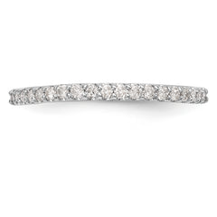 14K White Gold 1/5 carat Diamond Complete Wedding Band