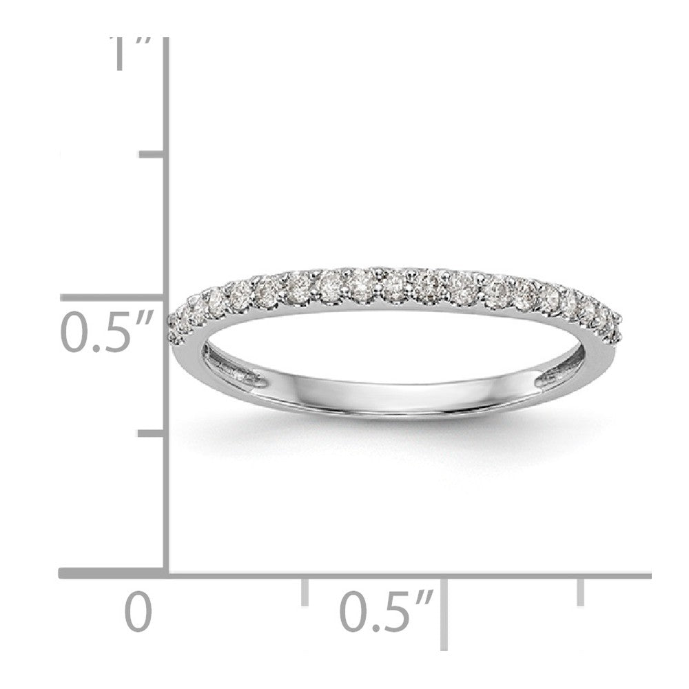 14K White Gold Diamond Band