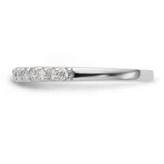 14K White Gold 1/4 carat Diamond Complete Wedding Band