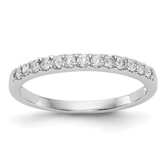 14K White Gold 1/4 carat Diamond Complete Wedding Band