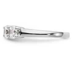 14K White Gold 5-Stone Shared Prong 1.65 carat Complete Round Diamond Band