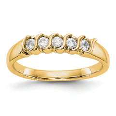 14K Yellow Gold Diamond Band