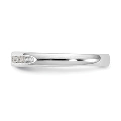 14K White Gold Lab Grown Diamond 9-Stone Channel Band