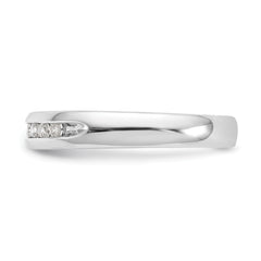 14K White Gold Lab Grown Diamond 9-Stone Channel Band