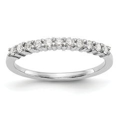 Platinum 11-Stone 1/5 carat Round Diamond Complete Wedding Band