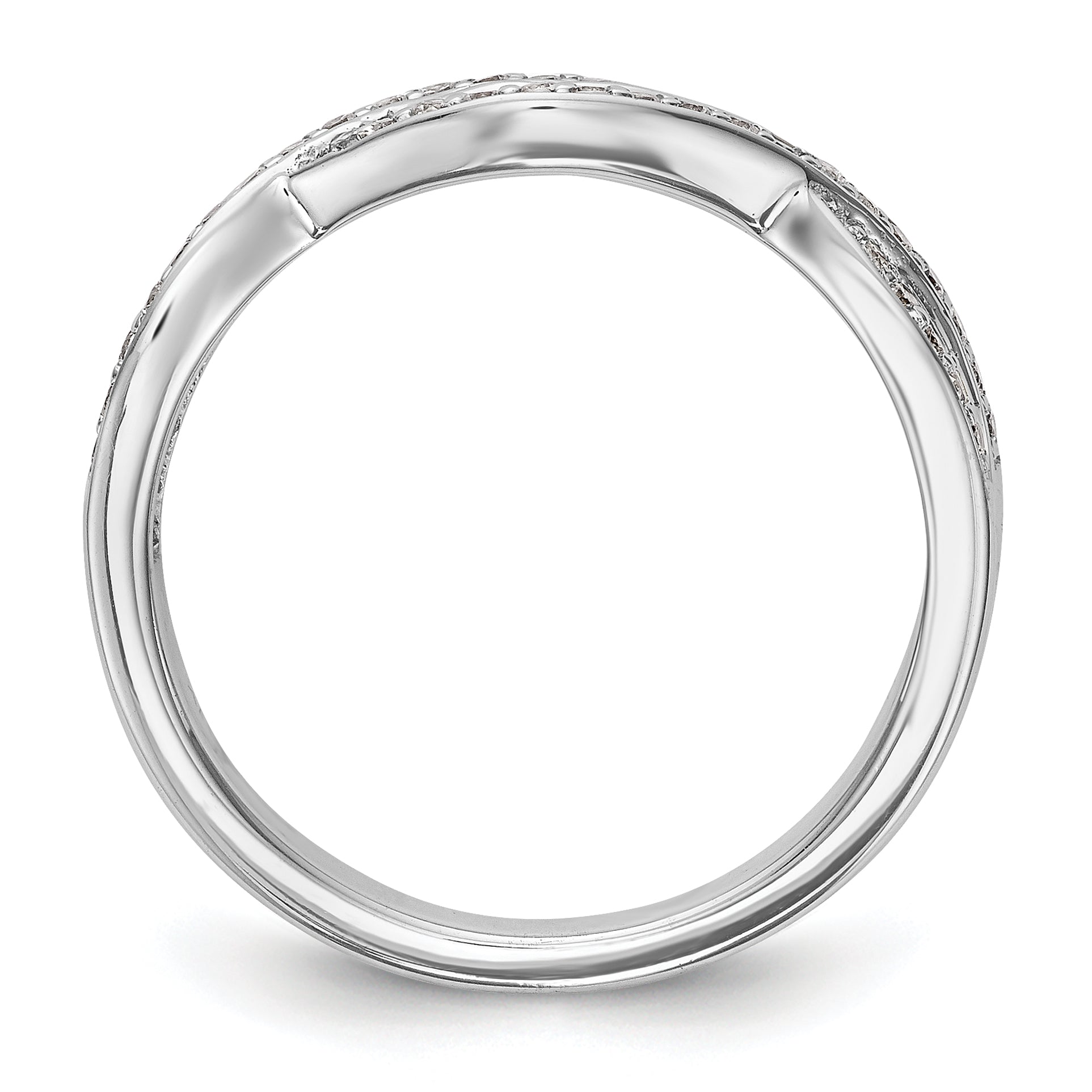 14K White Gold Lab Grown Diamond Band