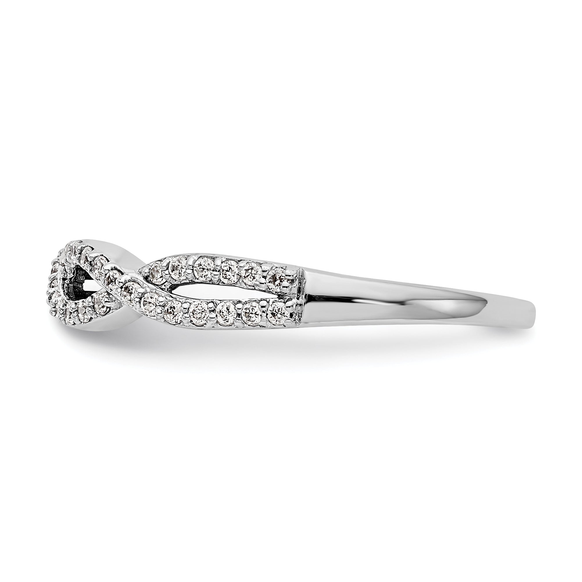 14K White Gold Lab Grown Diamond Band