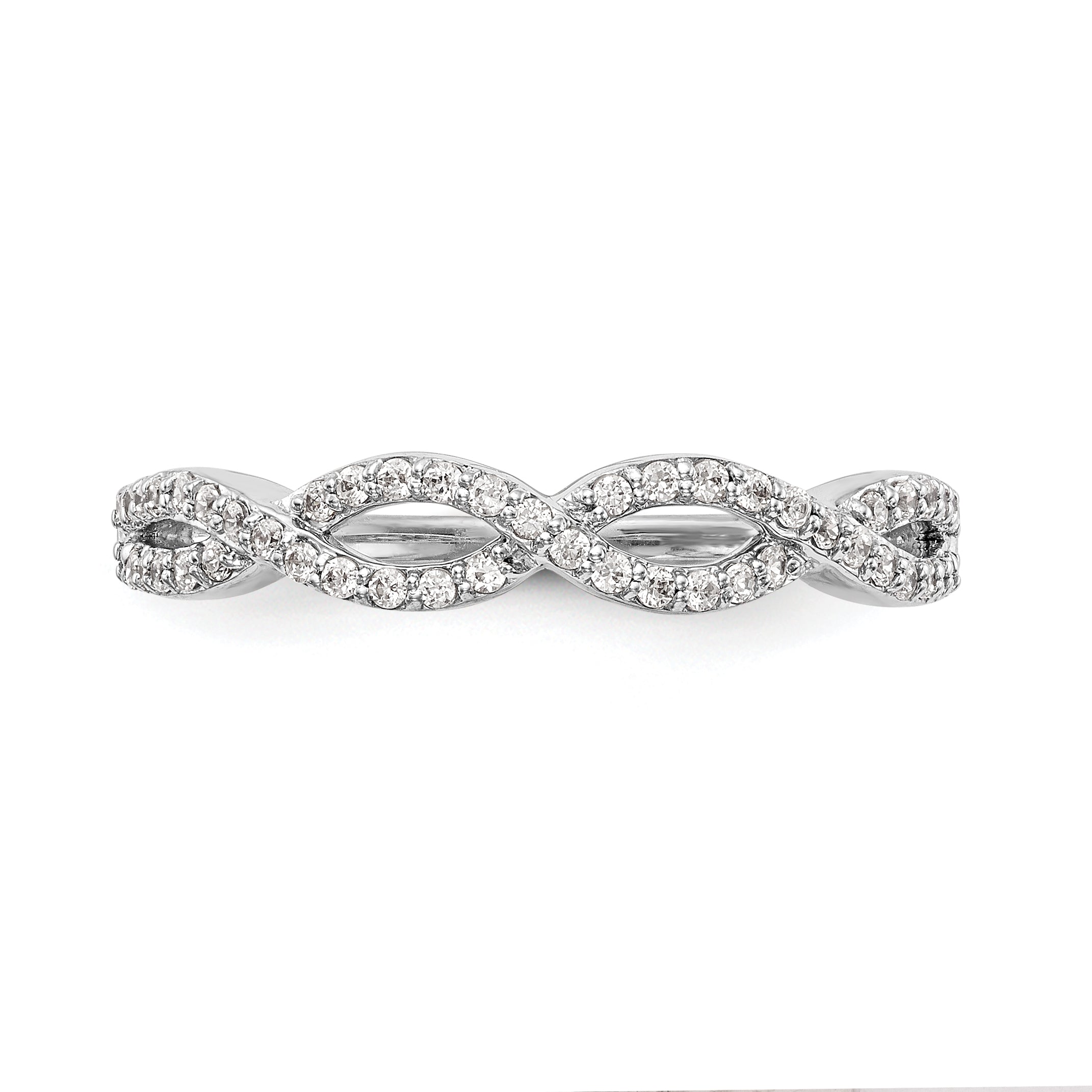 14K White Gold Lab Grown Diamond Band