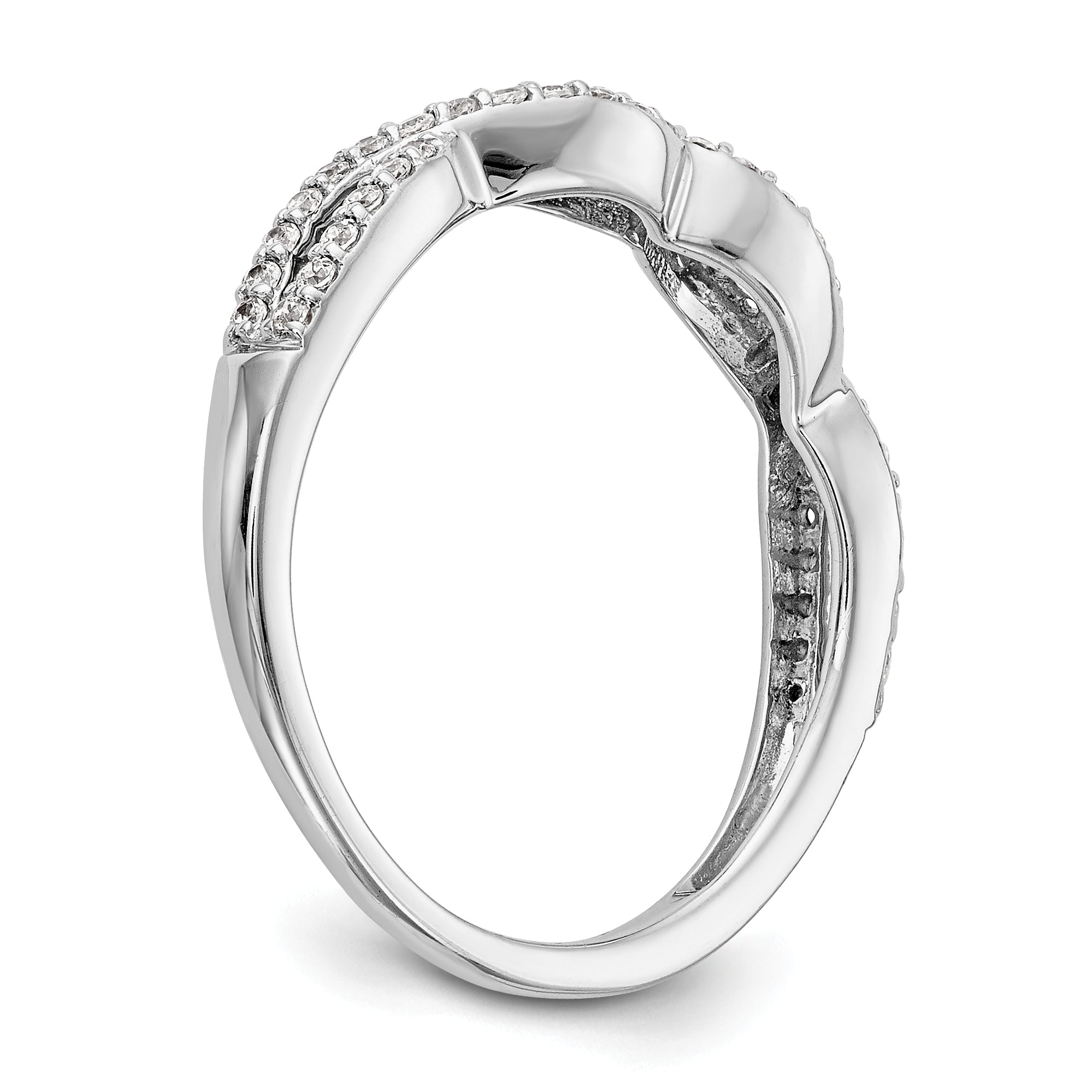 14K White Gold Lab Grown Diamond Band