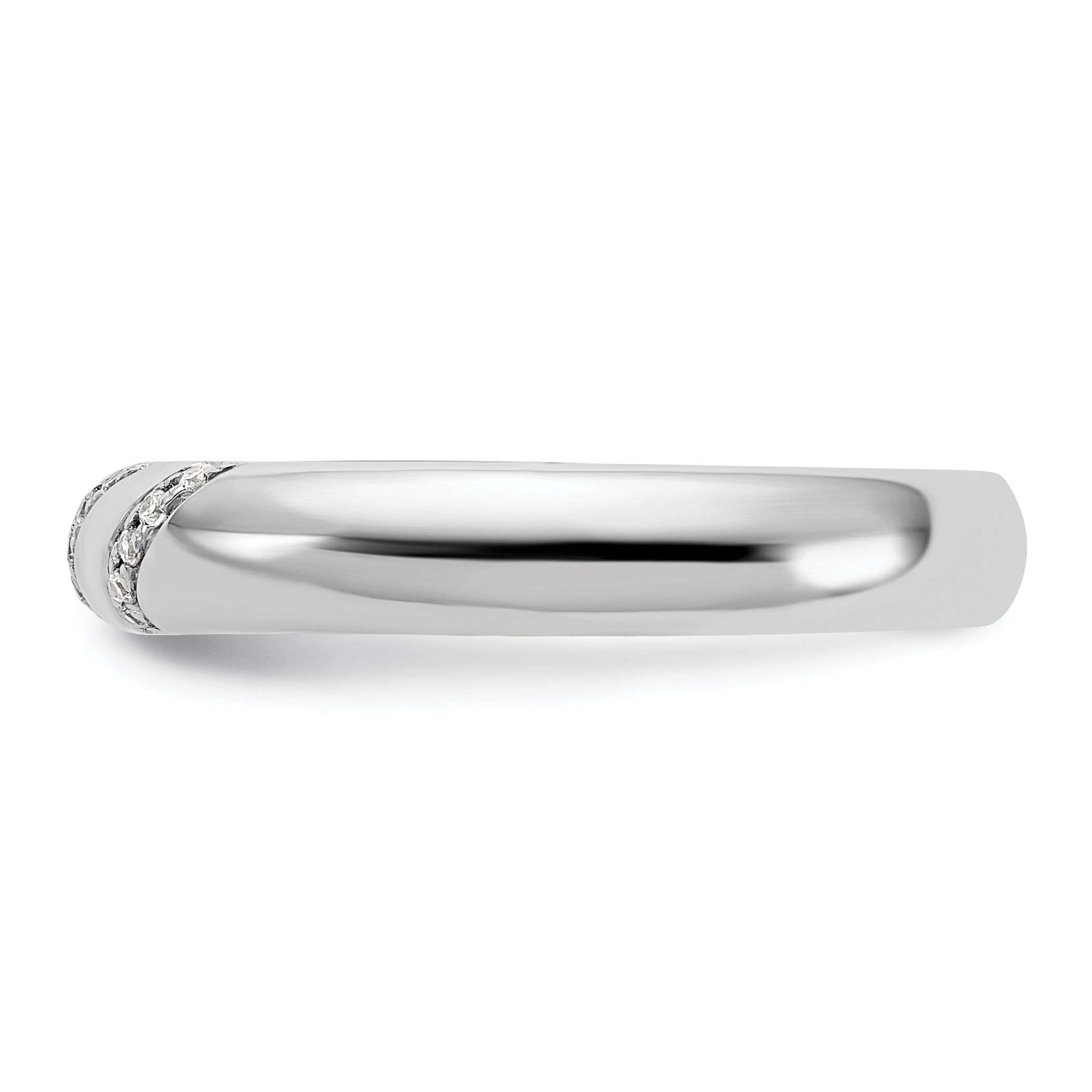 14K White Gold Lab Grown Diamond VS/SI GH, Trio Men's Band