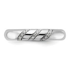 14K White Gold Lab Grown Diamond VS/SI GH, Trio Men's Band