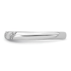 14K White Gold Lab Grown Diamond VS/SI GH, Trio Ladies Band