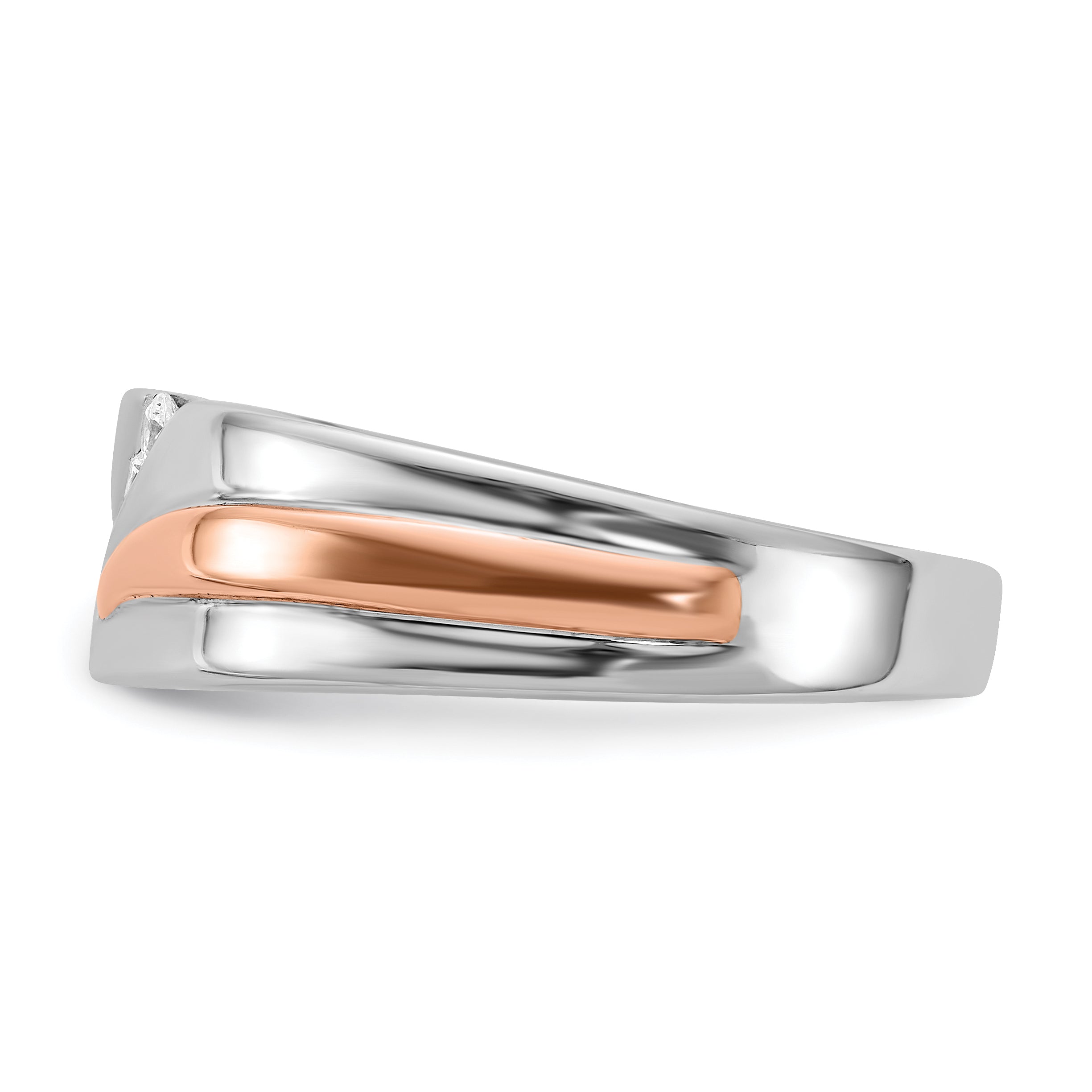 14K Two-Tone Lab Grown Diamond Band