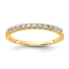 14K Gold Lab Grown Diamond VS/SI GH, 1/4ct Wedding Band