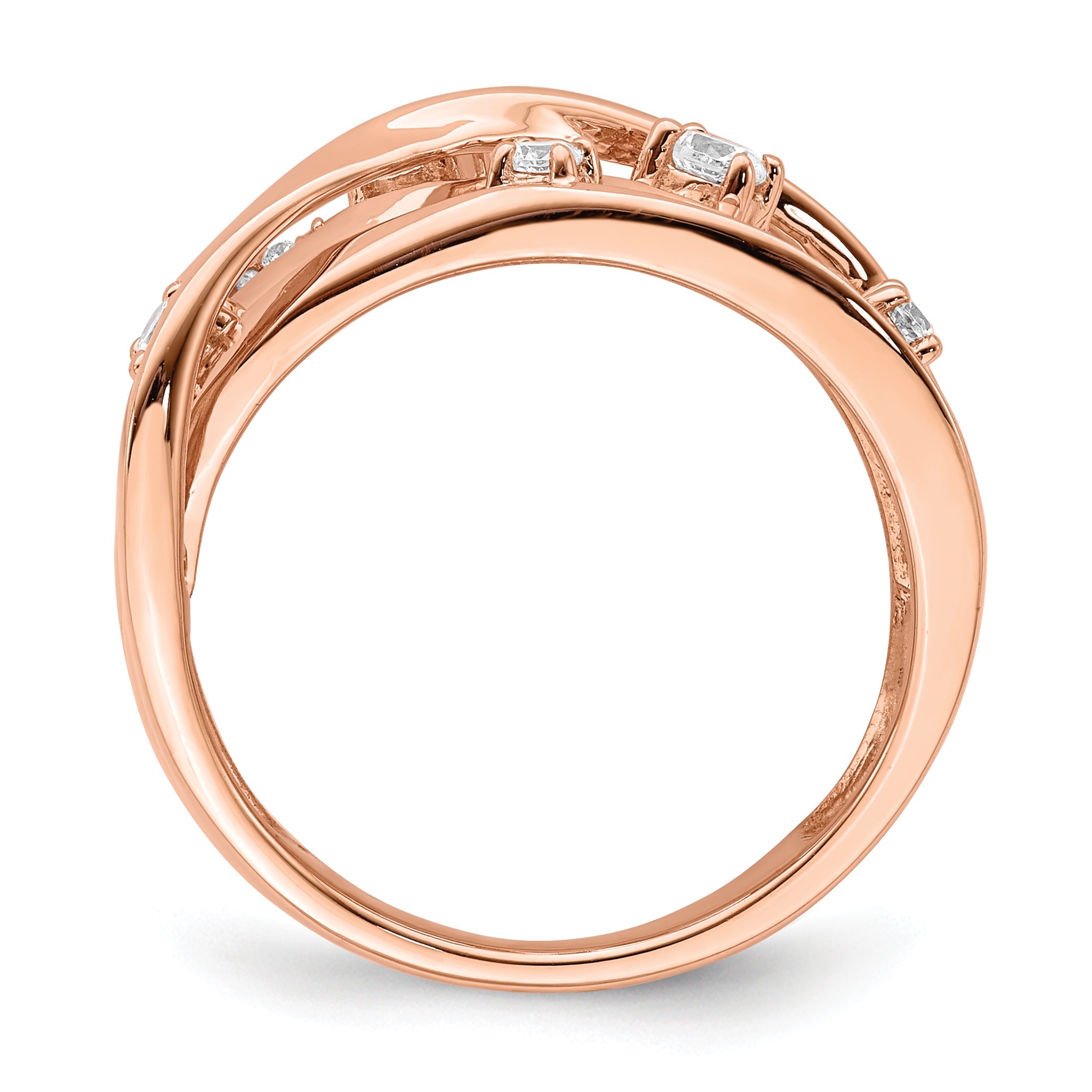 14k Rose Gold Diamond Ring