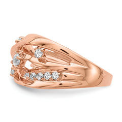 14k Rose Gold Diamond Ring