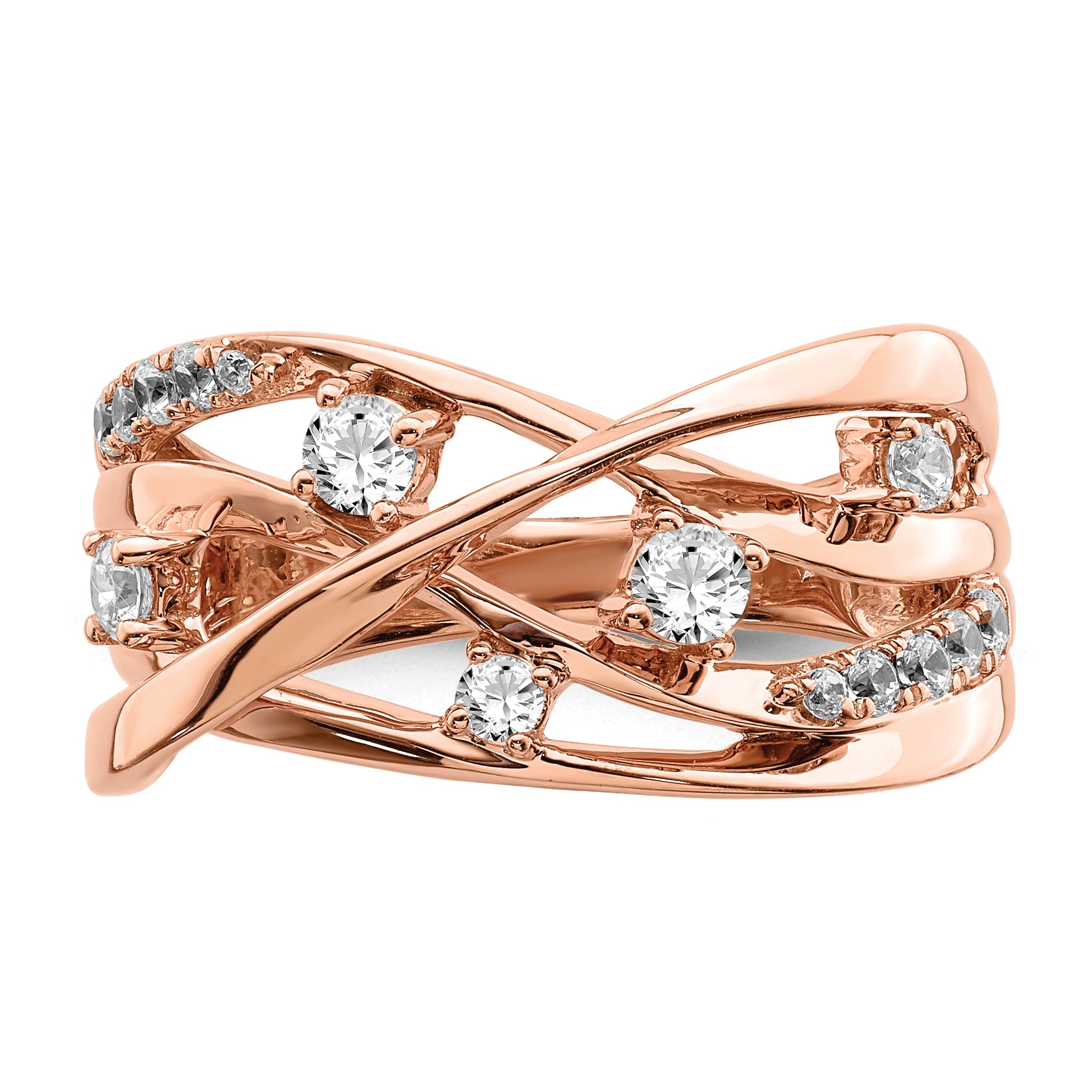 14k Rose Gold Diamond Ring