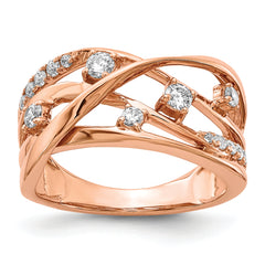 14k Rose Gold Diamond Ring