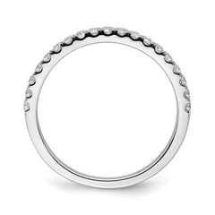 10K White Gold Diamond Band