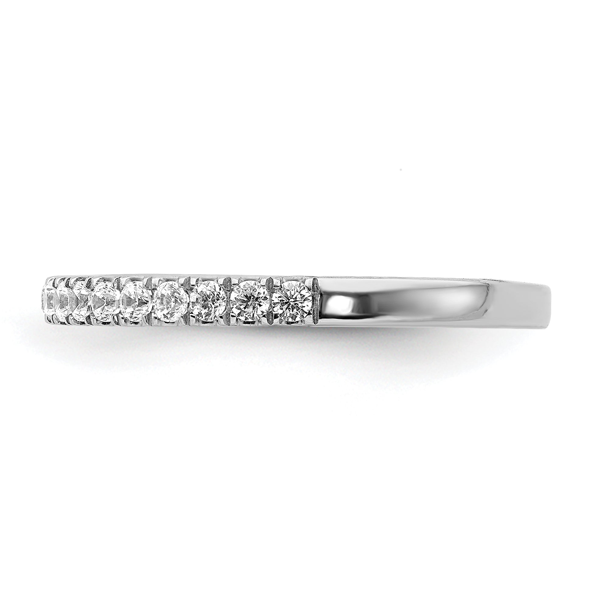 10K White Gold Diamond Band