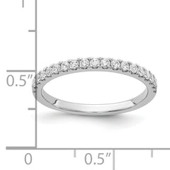 10K White Gold Diamond Band