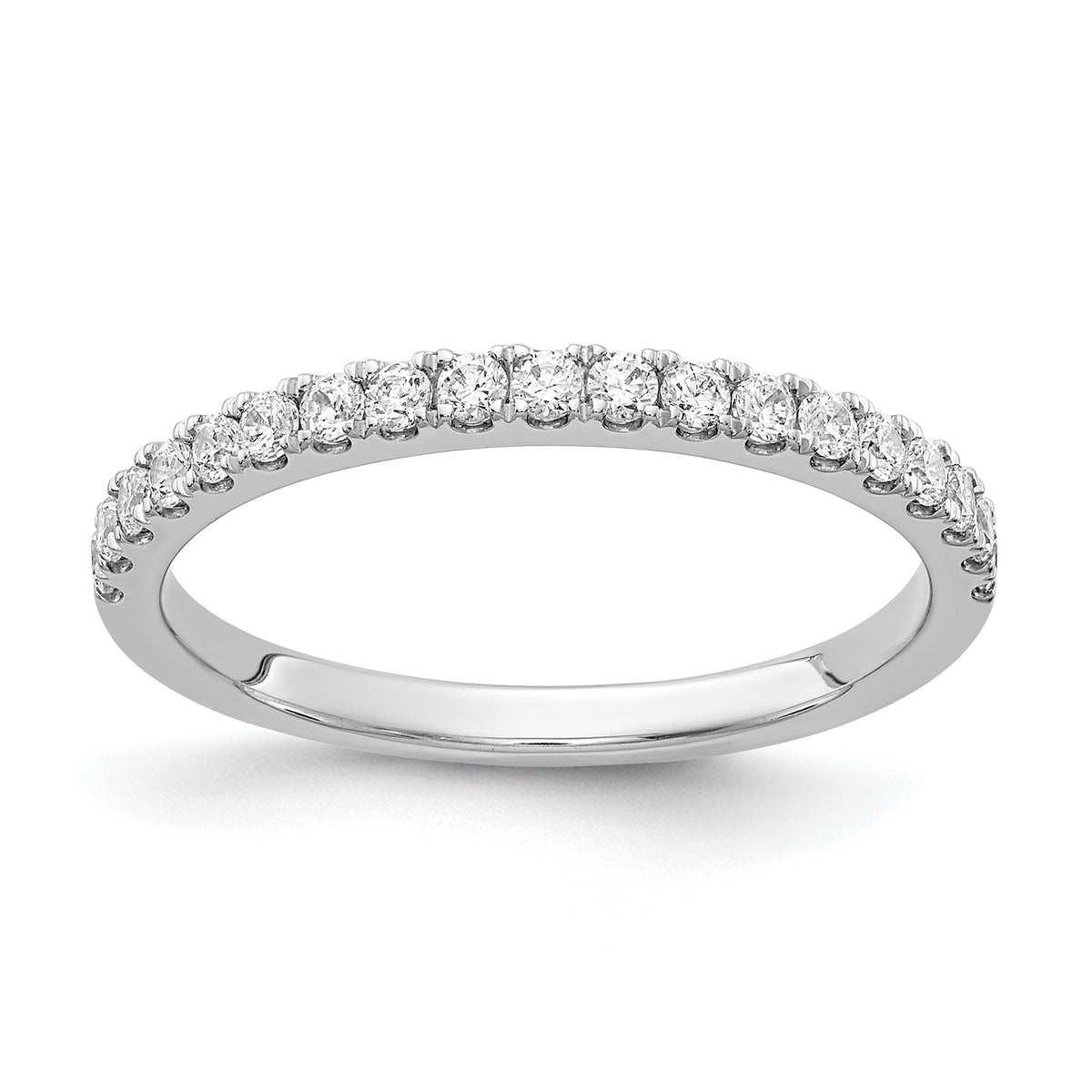 10K White Gold Diamond Band