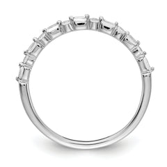 10K White Gold Fancy Diamond Band