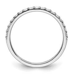 10K White Gold Diamond Band