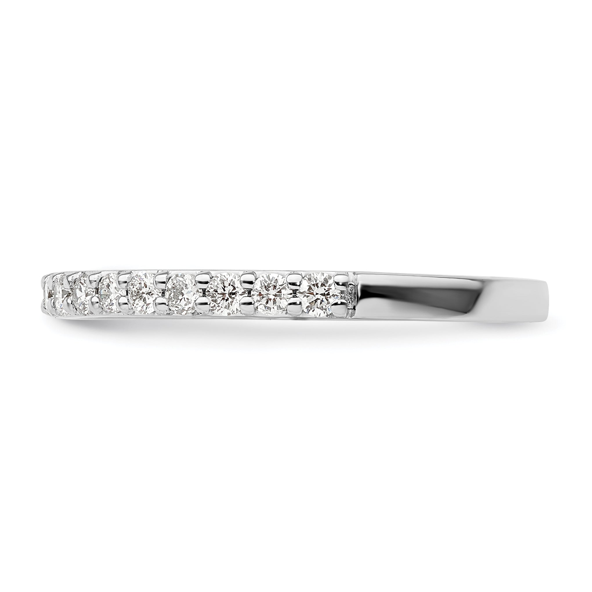 10K White Gold Diamond Band