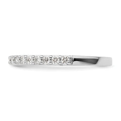 10K White Gold Diamond Band